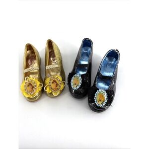 Disney Store Dress Up Shoes 9/10 Beauty & Beast Belle And Snow White Light Up